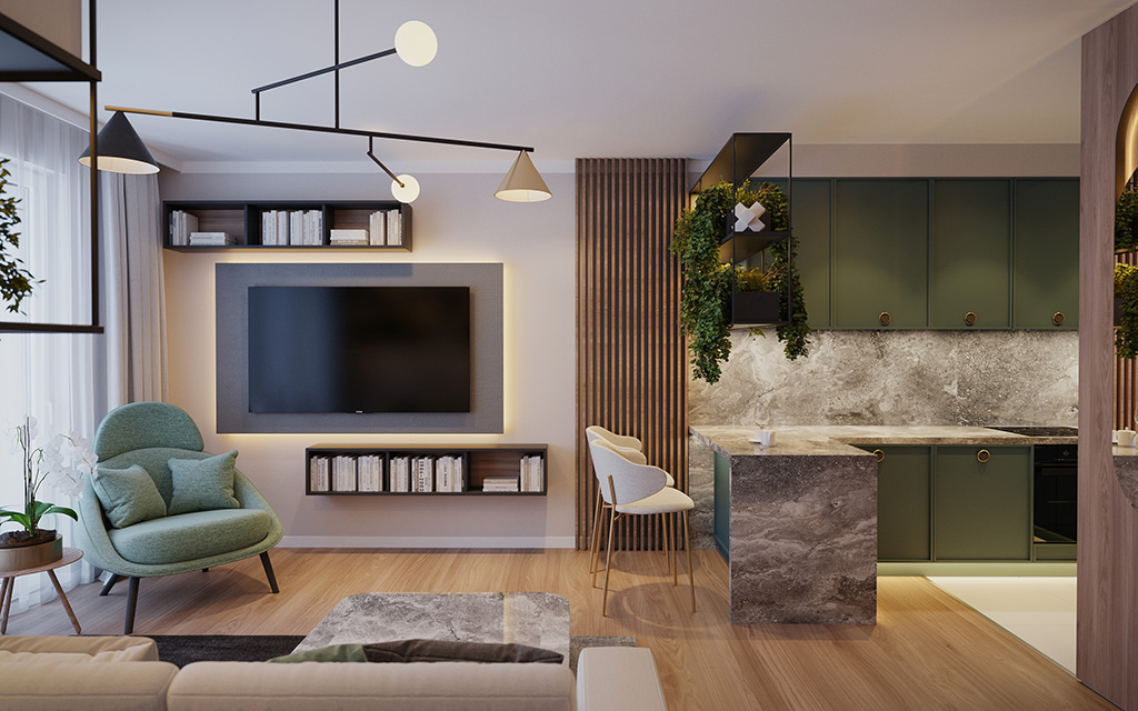 2-bedroom show apartment