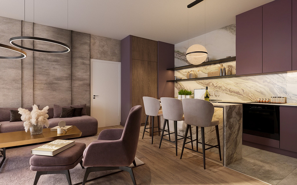 3-bedroom show apartment