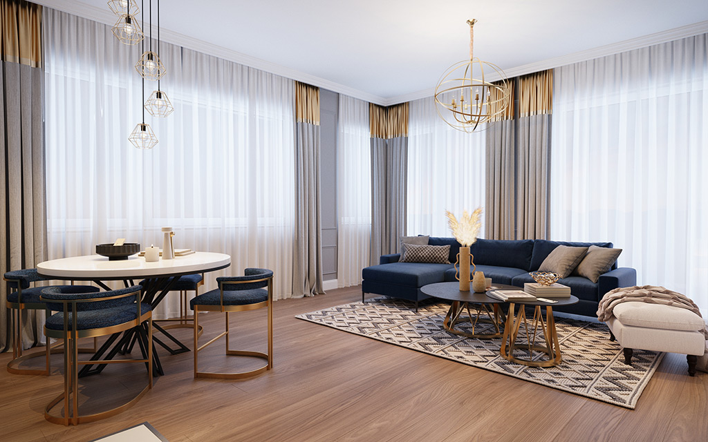 3-bedroom show apartment